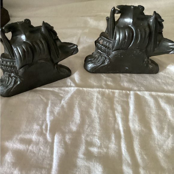 Nice set of book ends , sail boat , rare find , - Picture 1 of 5